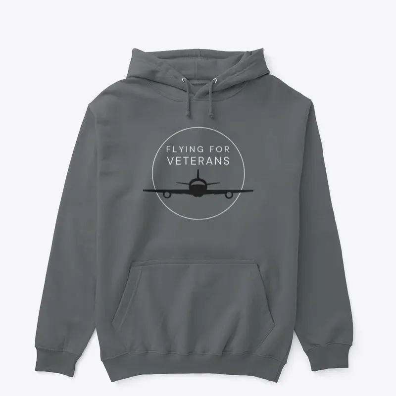 Flying For Veterans Subdued Logo Hoodie